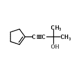 CAS#: 90925-05-6， 4-(1-Cyclopenten-1-yl)-2-methyl-3-butyn-2-ol