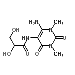 CAS#: 909258-67-9， N-(6-Amino-1,3-dimethyl-2,4-dioxo-1,2,3,4-tetrahydro-5-pyrimidinyl)-2,3-dihydroxypropanamide