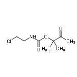 CAS#: 90952-60-6， 2-Methyl-3-oxo-2-butanyl (2-chloroethyl)carbamate