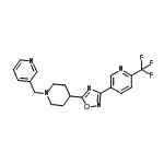 CAS#: 909662-38-0， 5-{5-[1-(3-Pyridinylmethyl)-4-piperidinyl]-1,2,4-oxadiazol-3-yl}-2-(trifluoromethyl)pyridine