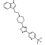 CAS#: 909662-53-9， 3-[2-(4-{3-[6-(Trifluoromethyl)-3-pyridinyl]-1,2,4-oxadiazol-5-yl}-1-piperidinyl)ethyl]-1H-indole