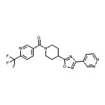 CAS#: 909675-70-3， {4-[3-(4-Pyridazinyl)-1,2,4-oxadiazol-5-yl]-1-piperidinyl}[6-(trifluoromethyl)-3-pyridinyl]methanone