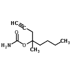 CAS#: 90978-26-0， 4-Methyl-1-octyn-4-yl carbamate