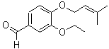 CAS#: 909853-98-1， 3-Ethoxy-4-[(3-methyl-2-buten-1-yl)oxy]benzaldehyde