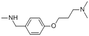 structure of CAS# 910037-04-6, 4-[3-(Dimethylamino)Propoxy]-N-Methyl-Benzenemethanamine;4-[3-(Dimethylamino)Propoxy]-N-Methylbenzylamine