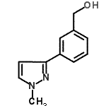 CAS#: 910037-09-1， [3-(1-Methyl-1H-pyrazol-3-yl)phenyl]methanol