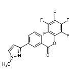 CAS#: 910037-11-5， Pentafluorophenyl 3-(1-methyl-1H-pyrazol-3-yl)benzoate