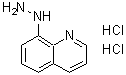 结构式 CAS# 91004-61-4, 8-肼基-喹啉盐酸盐(1:2)