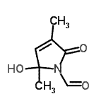 CAS#: 91024-62-3， 2-Hydroxy-2,4-dimethyl-5-oxo-2,5-dihydro-1H-pyrrole-1-carbaldehyde