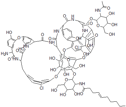 结构式 CAS# 91032-34-7, 替考拉宁 A2-1