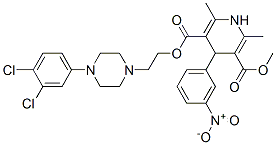 CAS#: 91040-25-4， 2-[4-(3,4-Dichlorophenyl)Piperazin-1-Yl]Ethyl Methyl 2,6-Dimethyl-4-(3 -Nitrophenyl)-1,4-Dihydropyridine-3,5-Dicarboxylate