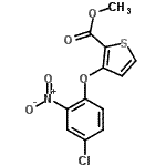 CAS#: 91041-13-3， Methyl 3-(4-chloro-2-nitrophenoxy)-2-thiophenecarboxylate