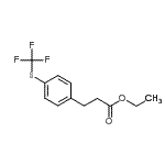 CAS#: 910654-45-4， Ethyl 3-{4-[(trifluoromethyl)sulfanyl]phenyl}propanoate