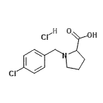 CAS#: 910804-10-3， 1-(4-Chlorobenzyl)proline hydrochloride (1:1)