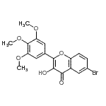 CAS#: 910806-75-6， 6-Bromo-3-hydroxy-2-(3,4,5-trimethoxyphenyl)-4H-chromen-4-one