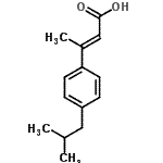 CAS#: 91121-60-7， (2E)-3-(4-Isobutylphenyl)-2-butenoic acid