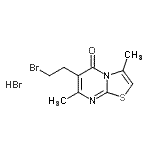 CAS#: 91125-08-5， 6-(2-Bromoethyl)-3,7-dimethyl-5H-[1,3]thiazolo[3,2-a]pyrimidin-5-one hydrobromide (1:1)