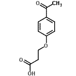 CAS#: 91143-72-5， 3-(4-Acetylphenoxy)propanoic acid