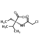 CAS#: 911460-76-9， (2S)-2-[(Chloroacetyl)amino]-2-ethyl-3-methylbutanoic acid