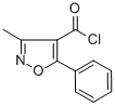 structure of CAS# 91182-77-3, 3-Methyl-5-Phenyl-4-Isoxazolecarbonyl chloride;3-METHYL-5-PHENYL-4-ISOXAZOLECARBONYL CHLORIDE;3-Methyl-5-Phenylisoxazole-4-Carbonyl Chloride;4-(Chlorocarbonyl)-3-Methyl-5-Phenylisoxazole