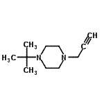 CAS#: 91211-39-1， 1-(2-Methyl-2-propanyl)-4-(2-propyn-1-yl)piperazine