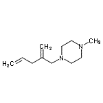 CAS#: 91211-40-4， 1-Methyl-4-(2-methylene-4-penten-1-yl)piperazine