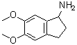 structure of CAS# 91247-06-2, 5,6-Dimethoxy-1-indanamine;5,6-Dimethoxy-indan-1-ylamine;5,6-Dimethoxy-indan-1-ylamine Hcl