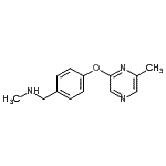 CAS#: 912569-67-6， N-Methyl-1-{4-[(6-methyl-2-pyrazinyl)oxy]phenyl}methanamine