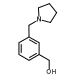 CAS#: 91271-59-9， [3-(1-Pyrrolidinylmethyl)phenyl]methanol
