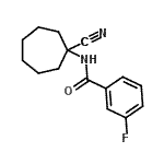 CAS#: 912770-87-7， N-(1-Cyanocycloheptyl)-3-fluorobenzamide