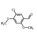 structure of CAS# 912771-34-7, 5-Chloro-2,4-dimethoxybenzaldehyde;5-Chloro-2,4-dimethoxy-benzaldehyde;MFCD08691805;n / a