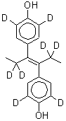 CAS#: 91318-10-4， 4,4'-(3E)-(2,2,5,5-<sup>2</sup>H<sub>4</sub>)-3-Hexene-3,4-diyldi(2,6-<sup>2</sup>H<sub>2</sub>)phenol
