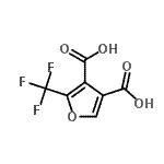 结构式 CAS# 91324-01-5, 2-(三氟甲基)-3,4-呋喃二甲酸