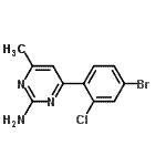 CAS#: 913322-58-4， 4-(4-Bromo-2-chlorophenyl)-6-methyl-2-pyrimidinamine