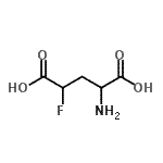 结构式 CAS# 91383-48-1, 4-氟谷氨酸