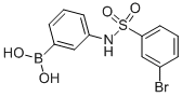 结构式 CAS# 913835-31-1, B-[3-[[(3-溴苯基)磺酰基]氨基]苯基]-硼酸