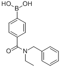 结构式 CAS# 913835-41-3, B-[4-[[乙基(苯基甲基)氨基]羰基]苯基]-硼酸
