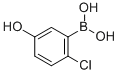 structure of CAS# 913835-71-9, B-(2-Chloro-5-Hydroxyphenyl)-Boronic Acid;2-Chloro-5-Hydroxybenzeneboronic Acid 98%;2-CHLORO-5-HYDROXYBENZENEBORONIC ACID 98;2-CHLORO-5-HYDROXYBENZENEBORONIC ACID