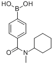 结构式 CAS# 913835-84-4, B-[4-[(环己基甲基氨基)羰基]苯基]-硼酸