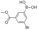 结构式 CAS# 913835-87-7, 3-硼酸基-5-溴-苯甲酸 1-甲基酯