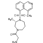 CAS#: 913844-45-8， 2-Amino-1-{(3S)-3-methyl-4-[(4-methyl-5-isoquinolinyl)sulfonyl]-1,4-diazepan-1-yl}ethanone