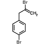 结构式 CAS# 91391-61-6, 1-溴-4-(2-溴-2-丙烯-1-基)苯