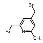 CAS#: 91458-11-6， 2,4-Bis(bromomethyl)-6-methylpyridine