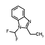 CAS#: 91459-70-0， 1-(Difluoromethyl)-2-ethyl-1H-benzimidazole