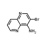 结构式 CAS# 91477-46-2, 3-溴-1,5-萘啶-4-胺