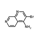 CAS#: 91477-49-5， 3-Bromo-1,7-naphthyridin-4-amine
