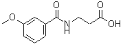 structure of CAS# 914773-50-5, N-(3-Methoxybenzoyl)-beta-alanine;3-[(3-methoxyphenyl)carbonylamino]propanoic acid;MFCD08444965;N-[(3-methoxyphenyl)carbonyl]-β-alanine