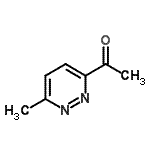 结构式 CAS# 91544-04-6, 1-(6-甲基-3-哒嗪基)乙酮