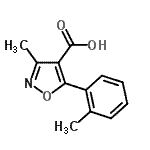 CAS#: 91569-56-1， 3-Methyl-5-(2-methylphenyl)-1,2-oxazole-4-carboxylic acid