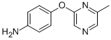 structure of CAS# 915707-63-0, 4-[(6-Methyl-2-Pyrazinyl)Oxy]-Benzenamine;4-[(6-Methylpyrazin-2-Yl)Oxy]Aniline 97%;4-[(6-Methylpyrazin-2-Yl)Oxy]Aniline;2-(4-Aminophenoxy)-6-Methylpyrazine